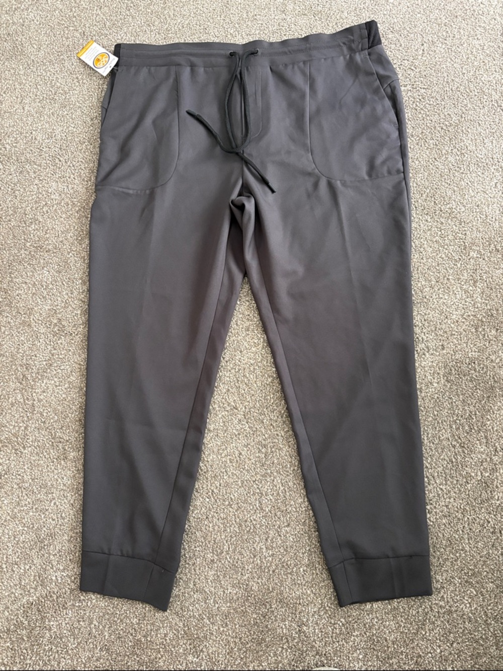 Men's Haggar Charcoal Gray Drawstring Jogger Pants